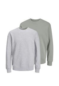 JACK & JONES - Sweatshirt 2er Pack Star - Beige / creme