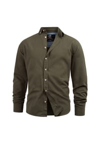 INDICODE - Hemd Langarm Riverside - Army