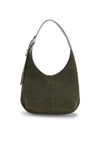 BOSS - Schultertasche, Velourslederimitat, für Damen - 308 DARK GREEN