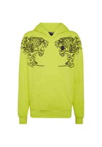 PLEIN SPORT - Hoodie TIGER - yellowfluo