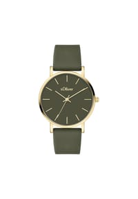 s.Oliver - Armbanduhr Modern Statement - braun