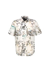 LERROS - Leichtes Kurzarmhemd im Hawaii-Look für kühlen Komfort - BROKEN WHITE