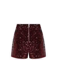 freshlions - Shorts Yara mit glitzerndem Paillettenbesatz - bordeaux