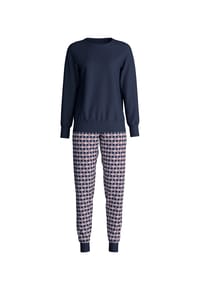 CALIDA - Damen Bündchen-Pyjama Family & Friends - dark sapphire