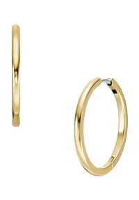 FOSSIL - HERITAGE Damen Creolen, Edelstahl - GOLD