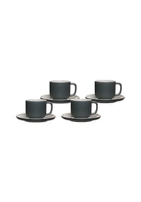 Ritzenhoff & Breker - Kaffeetassen mit Untertassen Jasper 240 ml 4er Set JASPER - beere