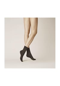 KUNERT - Kurzsocken Sensual Cotton, Rippbündchen, für Damen - 0070 BLACK