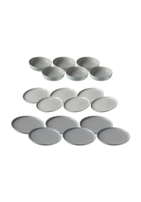 Ritzenhoff & Breker Teller und Schalenset Jasper 18er Set - JASPER - grau