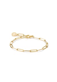 Thomas Sabo - Charm-Armband Paperclip - braun, schwarz