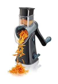 GEFU® Trommelreibe - CLICK - SCHWARZ / ANTHRAZIT
