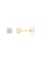 PUKKA BERLIN Damen Schmuck-Set, Kette mit Anhänger, Ohrstecker, 585er Gelbgold mit 3 Diamanten, zus. ca. 1 Karat Bild 2
