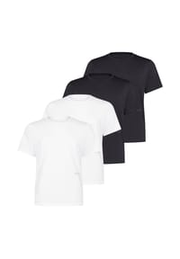 sloggi - Unterhemd / Shirt Kurzarm 4er Pack SLG Base - Schwarz
