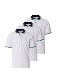 redmond - Poloshirt 3er Pack Basic - Blau