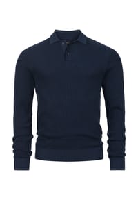 JEFF - Strickpullover JFTristan polo knit - Black
