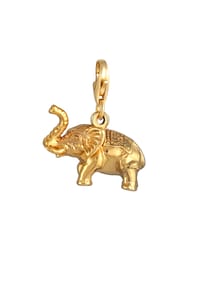 Nenalina - Charm Anhänger Elefant Symbol Tier Reise 925 Silber - Gold