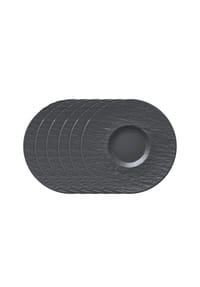 Villeroy & Boch Kaffeeuntertasse 6 Stk Manufacture Rock - Manufacture - schwarz