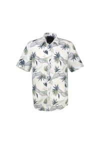 LERROS - Casual Kurzarmhemd mit floralem Print aus leichtem Material - BROKEN WHITE