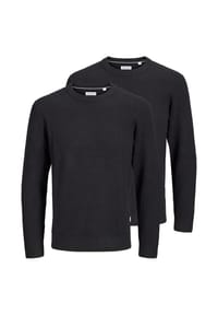 JACK & JONES - Pullover 2er Pack Ryder - Schwarz