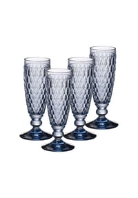 Villeroy & Boch Sektgläser Boston Coloured 145 ml 4er Set - BOSTON COLOURED - blau