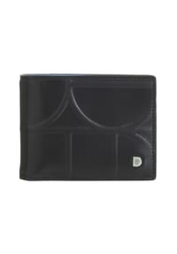 DuDu Up - Up Geldbörse RFID Schutz Leder 11 cm Geldscheinklammer - black-bright yellow