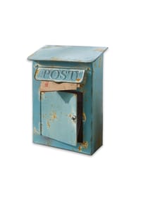 LOBERON - Deko-Briefkasten Boîte Postale antikblau - antikblau