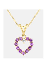 Diamant L'eternel - Kette mit Anhänger, mit Amethyst, 375 Gelbgold - gold