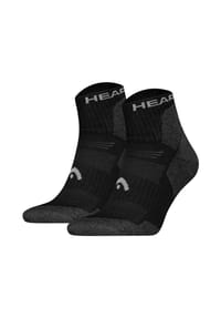 HEAD® - Quarter-Wandersocken, 2er Pack - Hiking All Climates Quarter 2P, Sportsocken, Logo - Grau