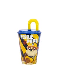 SPIN MASTER™ - Paw Patrol Trinkbecher 430 ml mit Deckel und Strohhalm - Mehrfarbig 16,5x9x9 cm