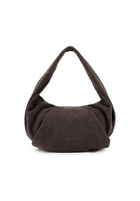 LES VISIONNAIRES Greta Essential - Greta Essential Schultertasche Leder 43 cm - asphalte