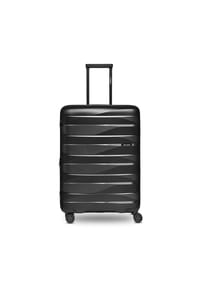 bergpfeil® Travel - Travel 4-Rollen Trolley M 66 cm mit Dehnfalte - arctic silver metallic
