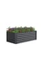 VCM. Metall Hochbeet rechteckig | stehender Pflanzkasten | Gartenbeet für Garten Terasse | Pflanzbeet H. 60 x B. 180 x. T. 90 cm | Galdo XL Bild 1