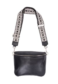 Seasons of April - Gürteltasche Crossbody Bag Rona Große Damen Umhängetasche aus 100% Echtleder mit breitem Gurt - Creme 2