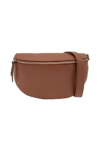 Seasons of April - Gürteltasche CROSSBODY BAG ANNA SIZE M Schultertasche, Umhängetasche aus 100% Leder - Braun