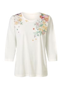 SIEH AN! - 3/4-Arm-Shirt - ecru-zitrone-bedruckt
