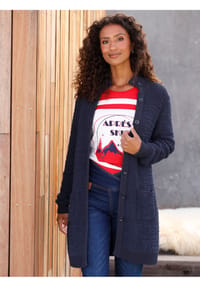 heine - Strickjacke - marine