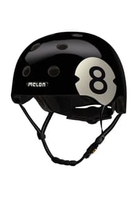 melon® - City-Fahrradhelm "All Stars", 8 Ball - schwarz