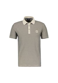 LERROS - Poloshirt mit abgesetztem Kragen - LIGHT DUNE BEIGE