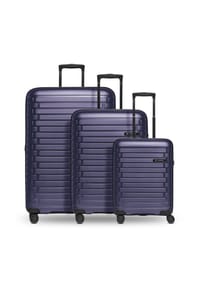 pactastic Collection 04 - Collection 04 THE THREE SET + 4 Rollen Kofferset 3-teilig mit Dehnfalte - anthracite-metallic