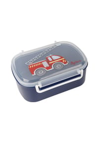 sigikid® Brotzeitbox Pausenbrot Snackdose Feuerwehr ,  für Kinder - FLASCHEN & BOXEN - dunkelblau