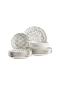 MÄSER Teller Set, Porzellan Ornea - Ornea - blau