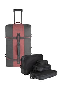 normani® - Reisetasche 125 L mit 4 Kleidertaschen Aurori 125 - Dunkelgrau/Grau