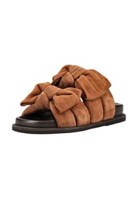 Copenhagen|shoes - Veloursleder Sandalen - Cognac
