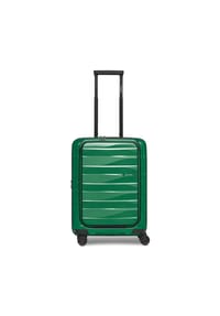 bergpfeil® Travel - Travel 4 Rollen Kabinentrolley 55 cm Laptopfach mit Dehnfalte - black night metallic