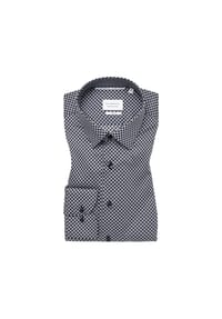 ETERNA - Dynamic Cotton bedruckt SLIM FIT - anthrazit