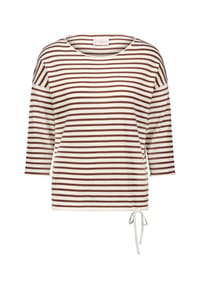 BETTY BARCLAY - Strickpullover, Rundhals, für Damen - 1971 CREAM/BROWN