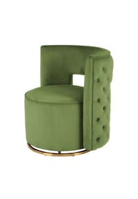 Kayoom - Sessel Drehsessel Beverly 125 Pistachio - gold – Eiche - pistachio-grün - gold