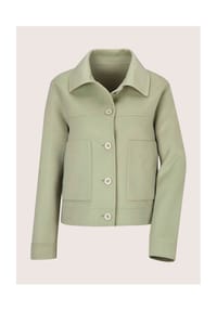 MADELEINE - Kurze Wolljacke in Doubleface - salbei