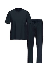 AMMANN - Schlafanzug Kurzarm Organic Cotton - Dunkelblau