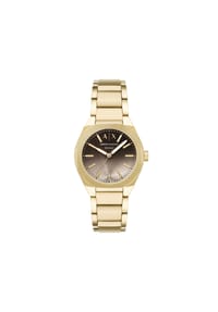 ARMANI EXCHANGE - Armani Exchange Damenuhr Sync, drei Zeiger, goldfarbenes Edelstahlgehäuse, AX6031 - Gold