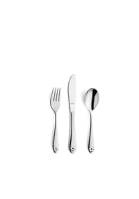 Amefa 3-tlg. Kinderbesteck Set - Footie - silber